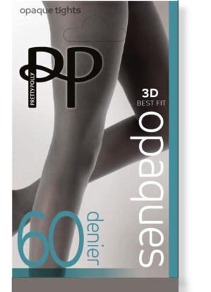 Pretty Polly 3D Best Fit Premium Opaque 60 Denier Tights